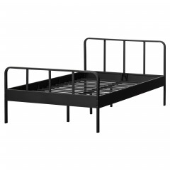DOUBLE METAL BED BLACK 120 - BED, BED BACK